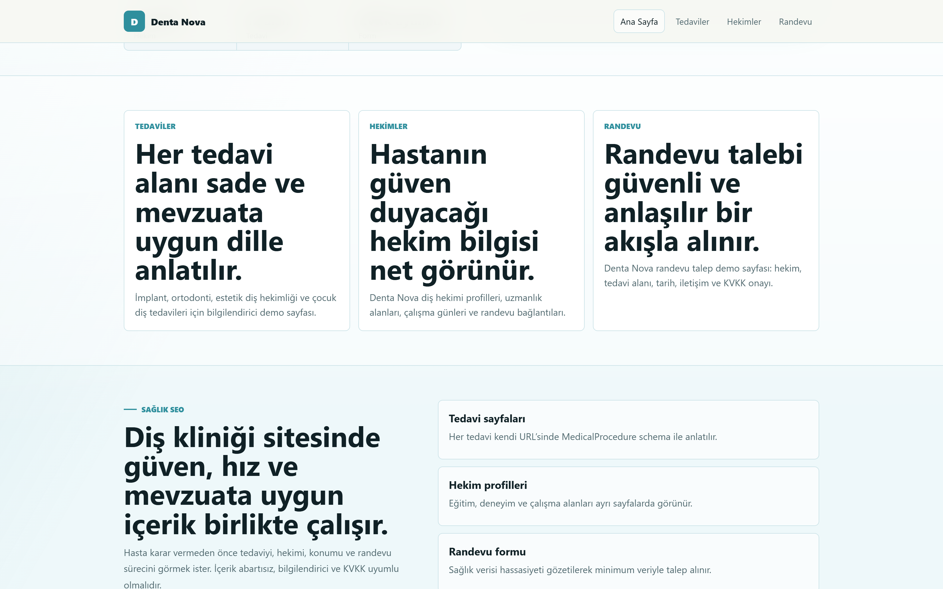 Hekim profilleri ve güven alanı