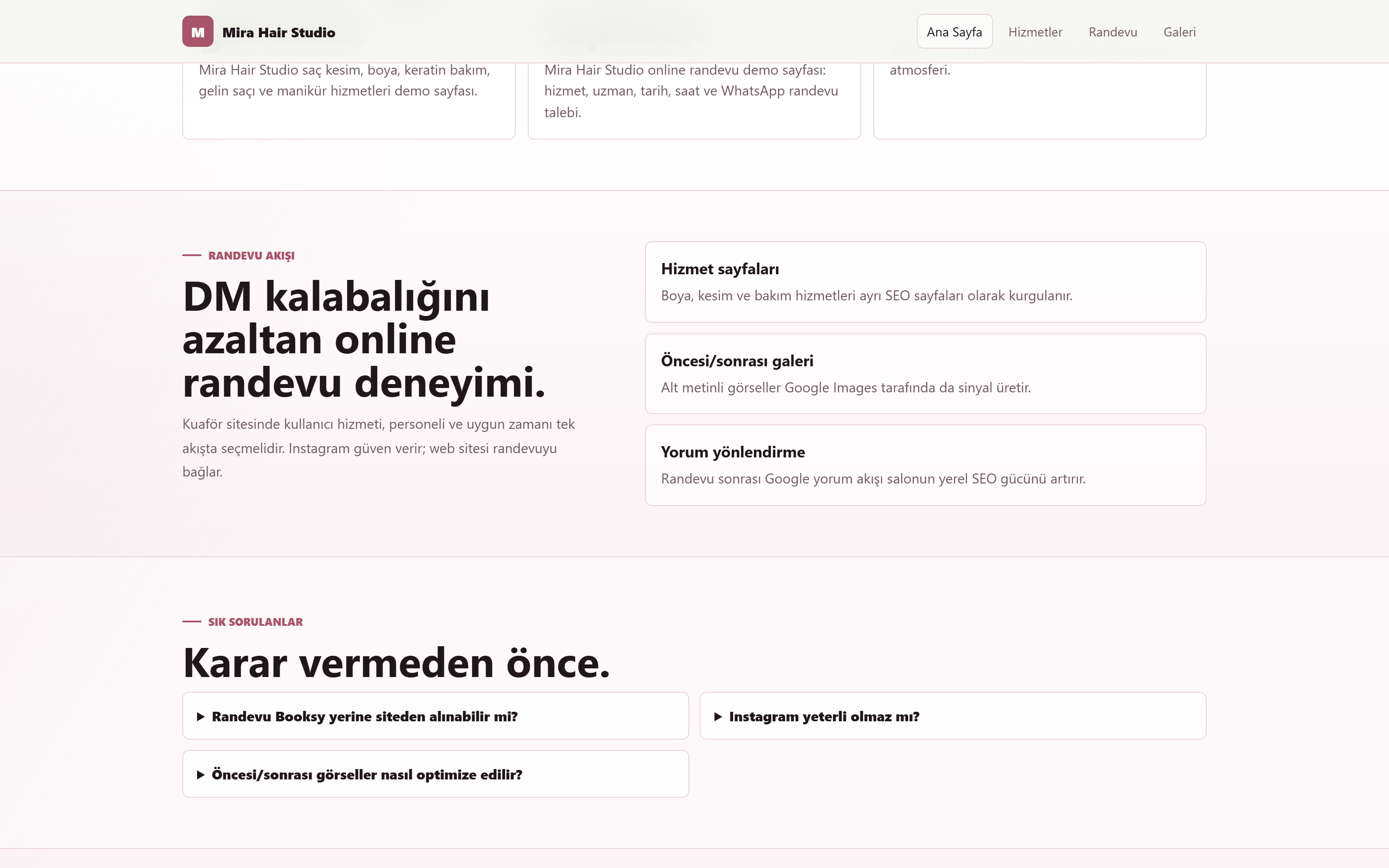 İletişim — Google yorum, telefon ve WhatsApp