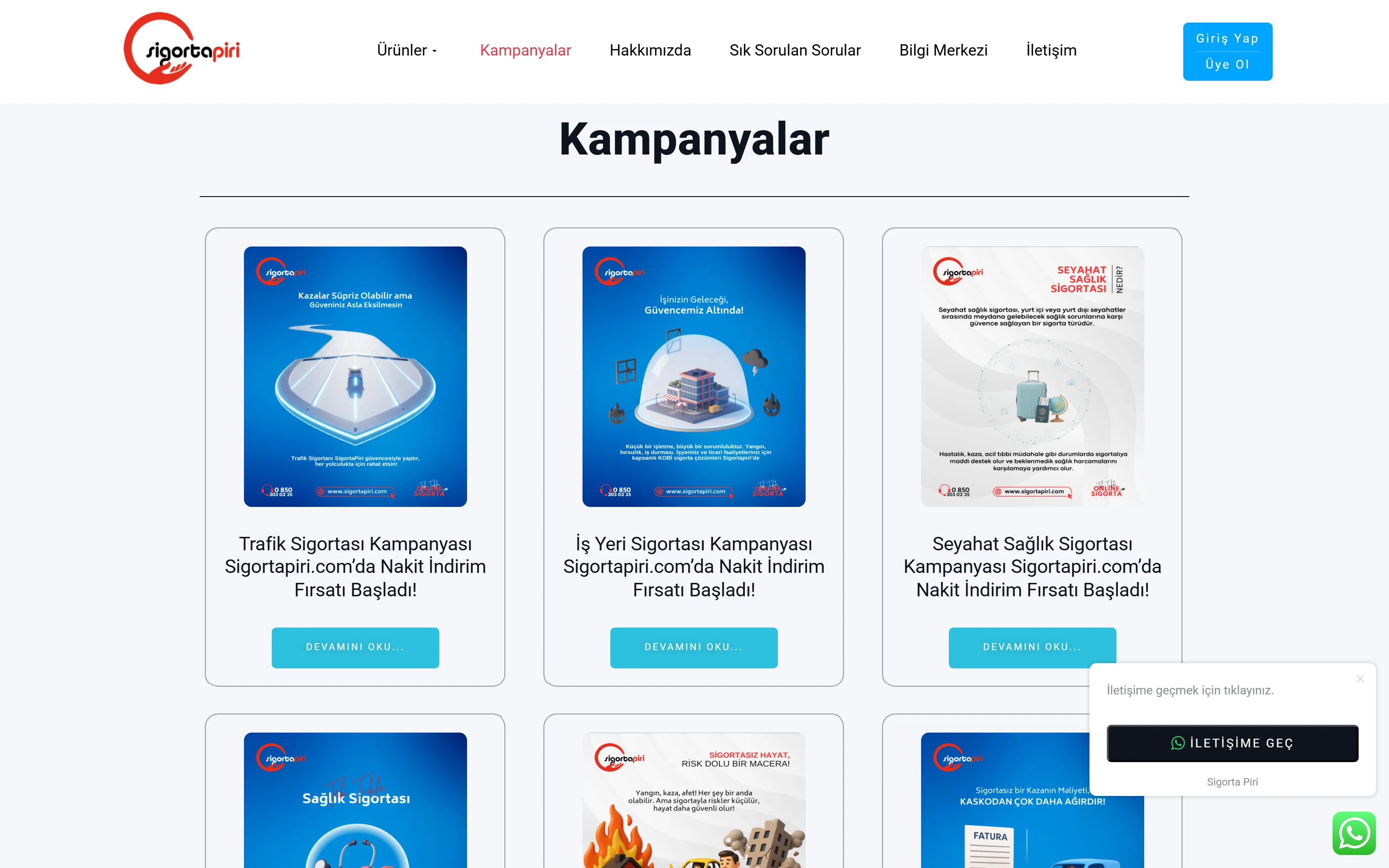 Kampanyalar — aktif fırsatlar ve indirimler