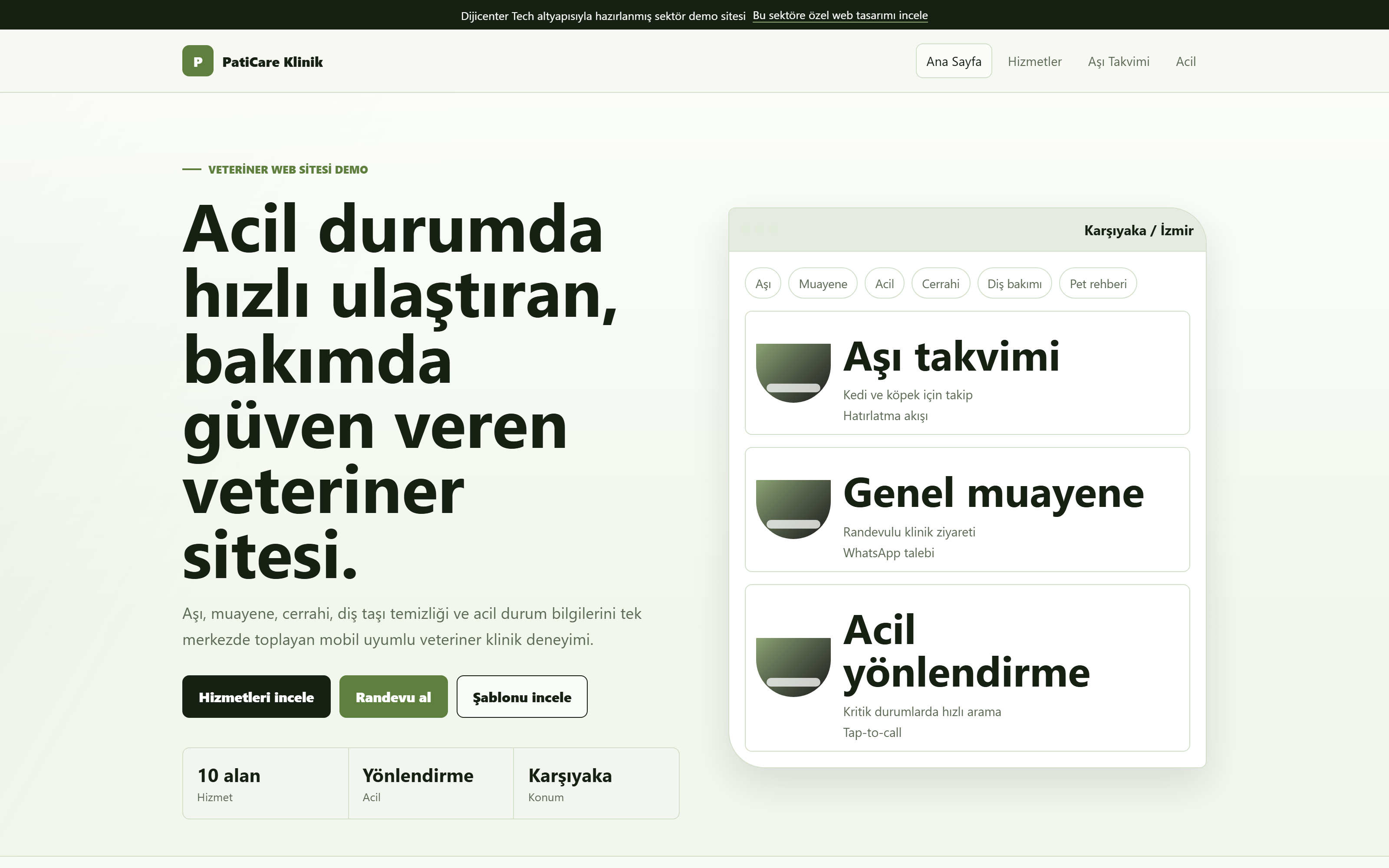 Veteriner Klinik Şablonu