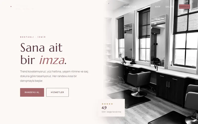 Mona Saç Tasarım web tasarım önizleme