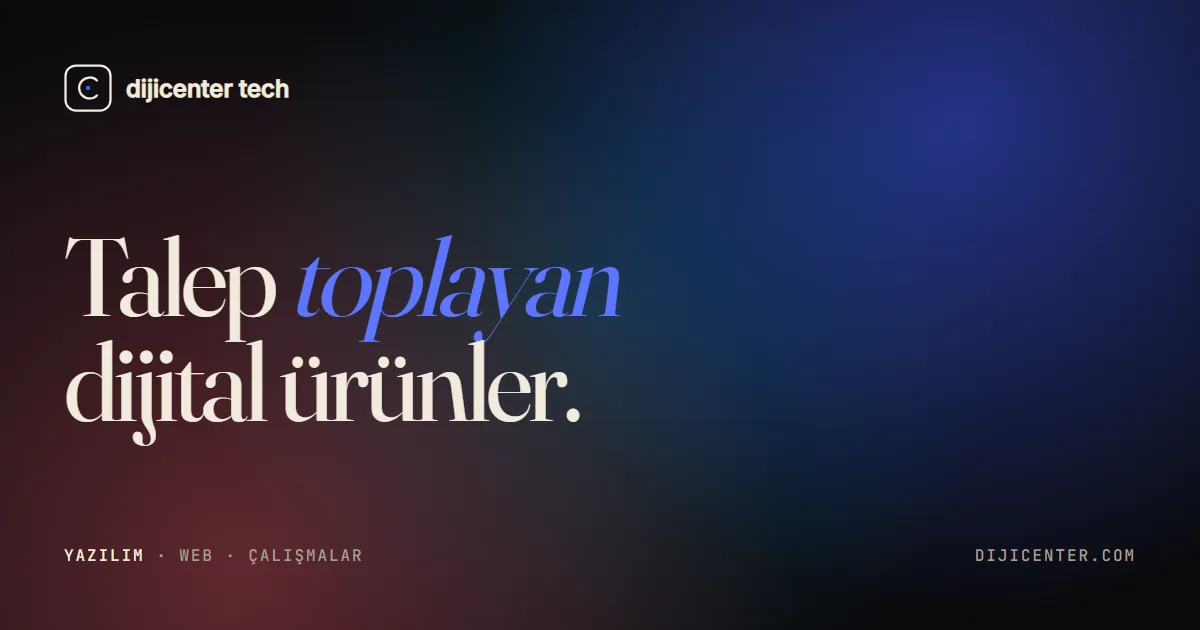 Dijicenter Tech resmi marka görseli
